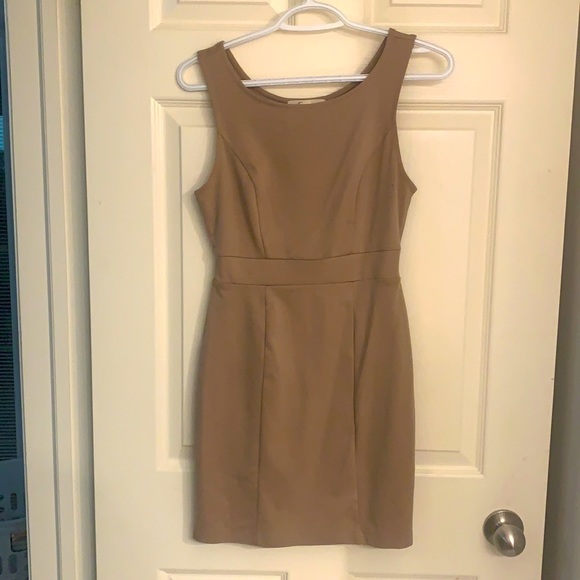 Forever 21 tan mini dress (size small) - Picture 3 of 6